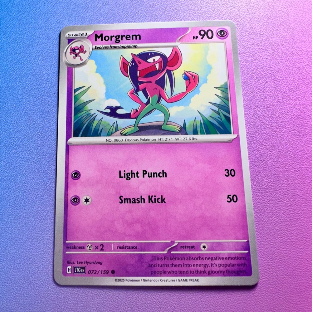 morgrem - 072/159 (common) — pokemon: journey together